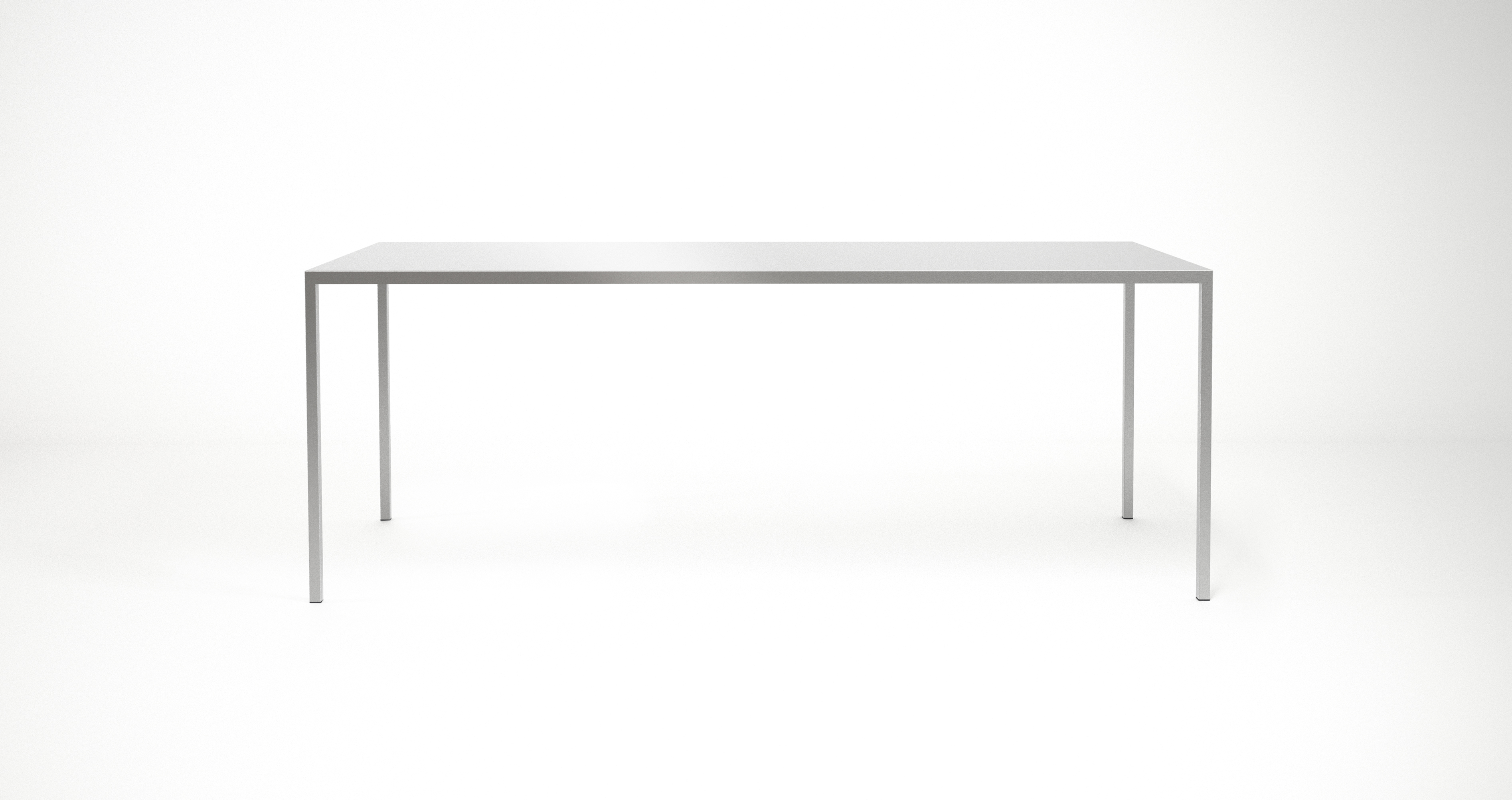 Tisch Mono aus Edelstahl